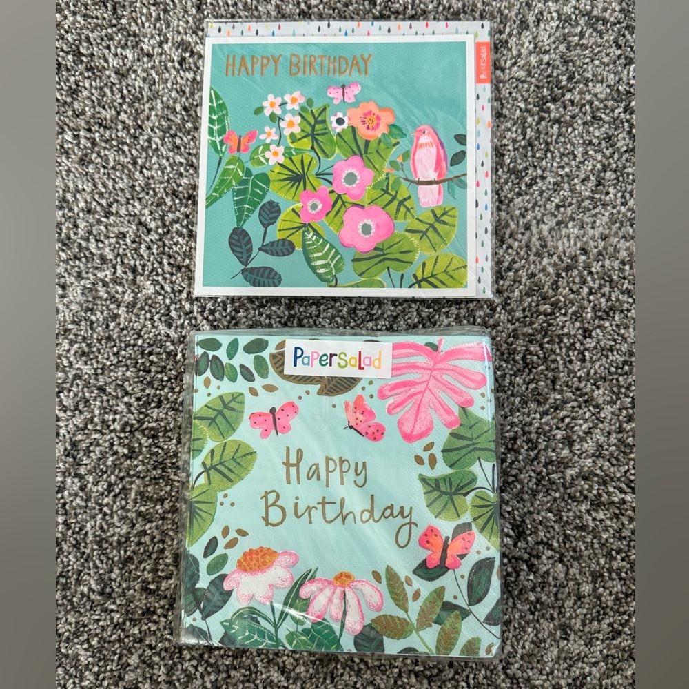 Papersalad Brand Napkins & Birthday Card